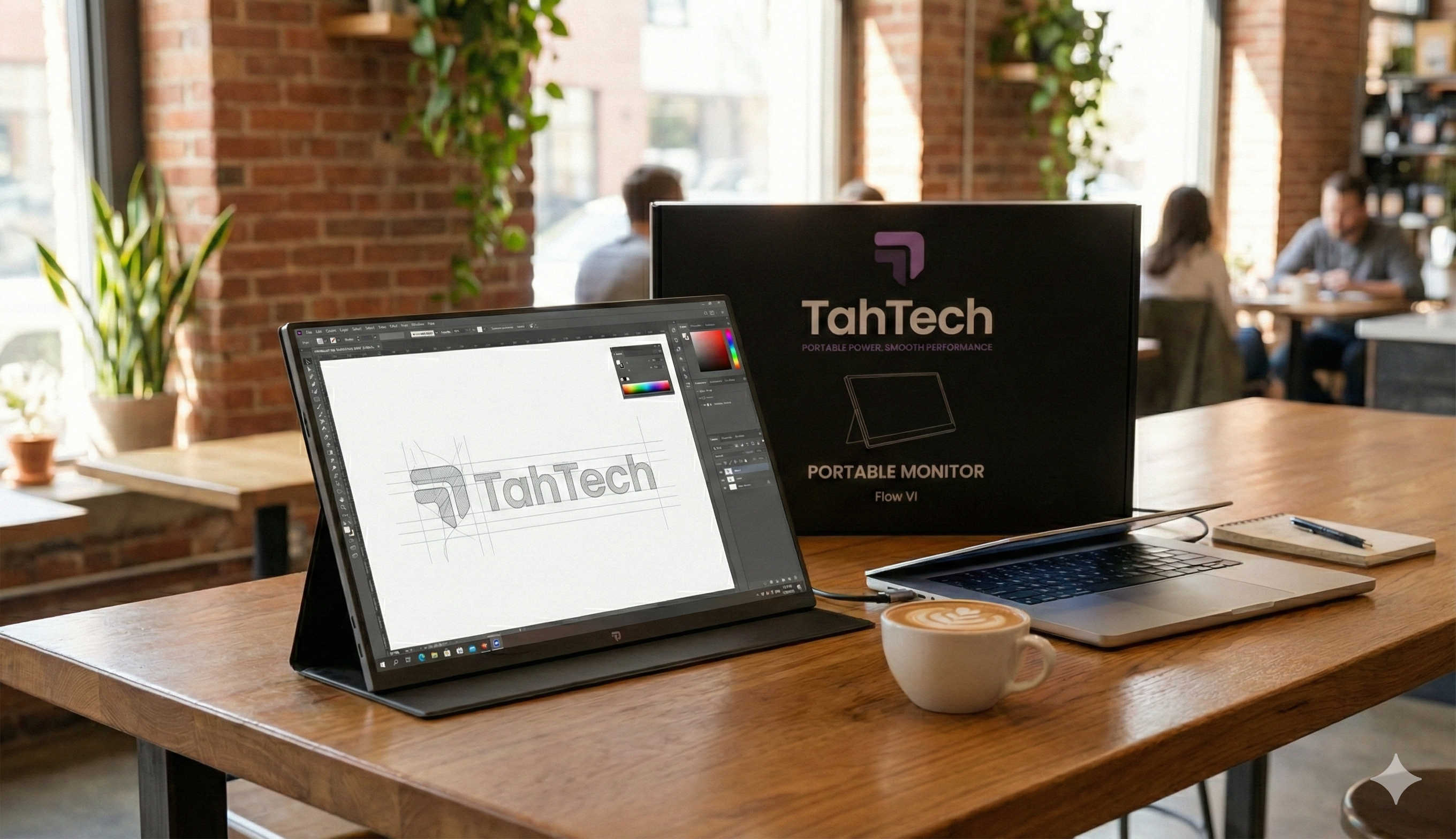 Flow V1 Portable Monitor – 16” Full HD | Plug & Play Display