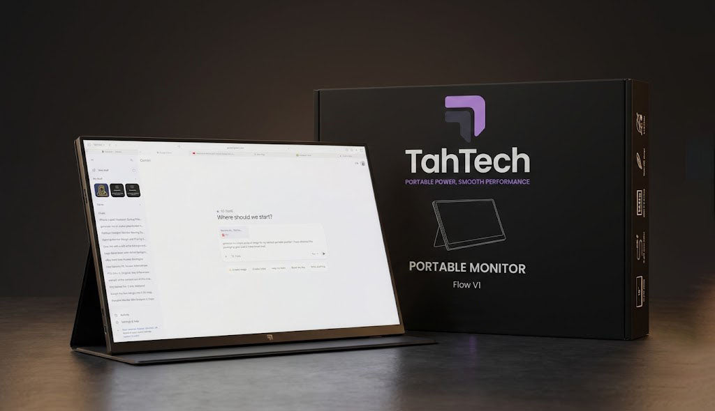 Flow V1 Portable Monitor – 16” Full HD | Plug & Play Display